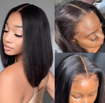 Short Straight Lace Front Bob Wig