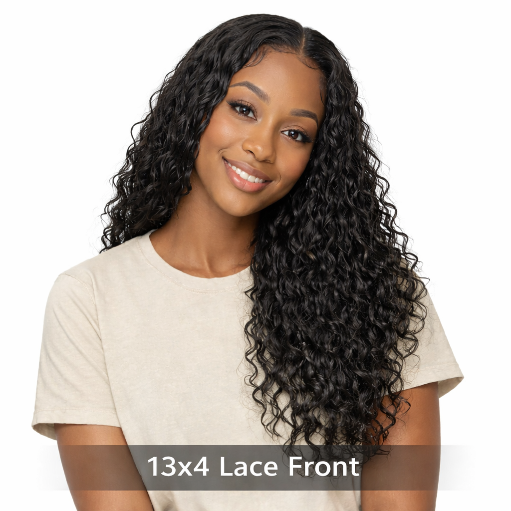 Curly 13x4 Lace Front Wig – 150% Density Human Hair
