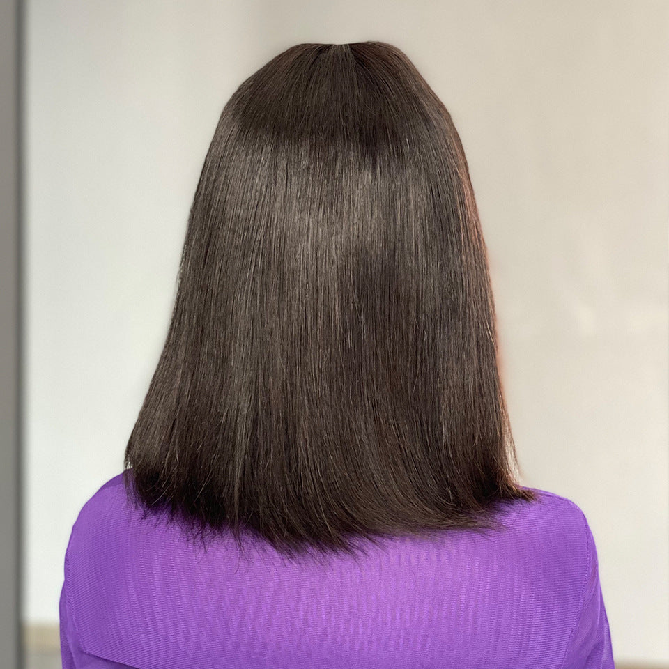 Classic Bob Lace Wig – 100% Human Hair (10–16 Inch)
