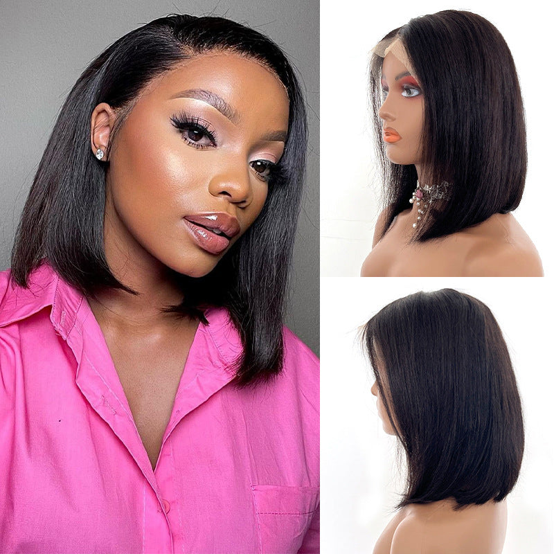 Human Hair Lace Front Wig – 13x4 Swiss Lace