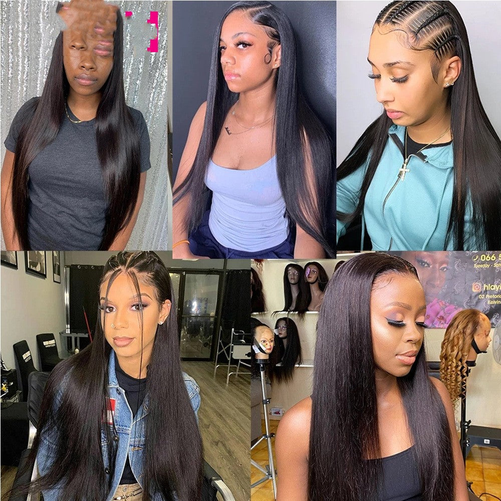 Straight Human Hair Lace Wig – Multiple Lace Options