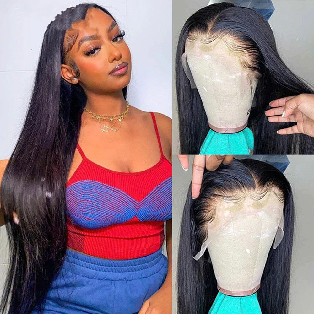 Straight Human Hair Lace Wig – Multiple Lace Options