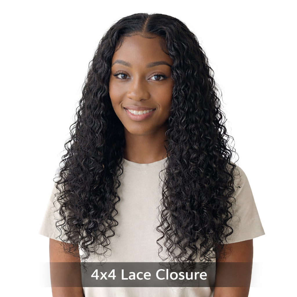 Curly 4x4 Closure Wig – 150% Density Human Hair