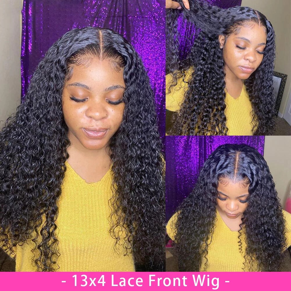Curly 13x4 Lace Front Wig – 150% Density Human Hair