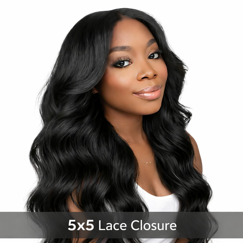 Body Wave 5x5 Closure Wig | Glueless Human Hair | 16–34 Inches
