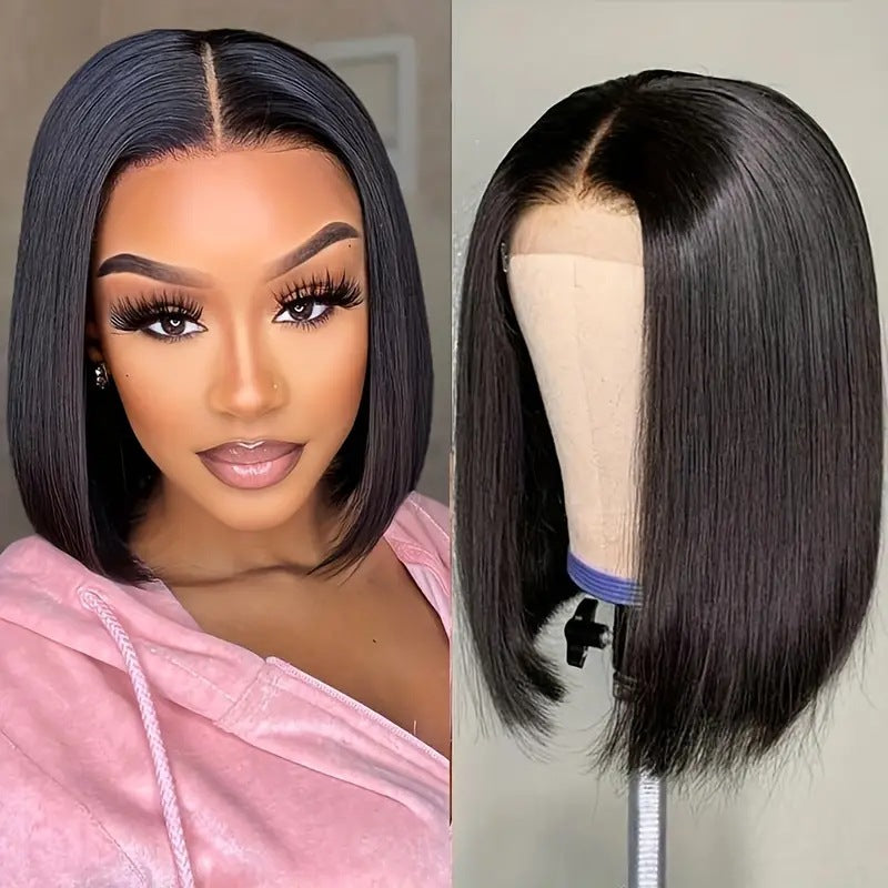 Short Straight Lace Front Bob Wig