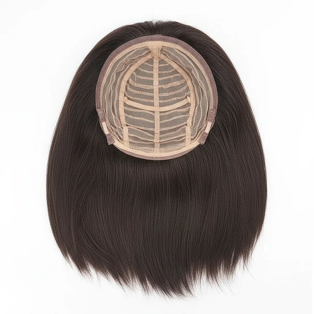 Sleek Side-Part Human Hair Bob