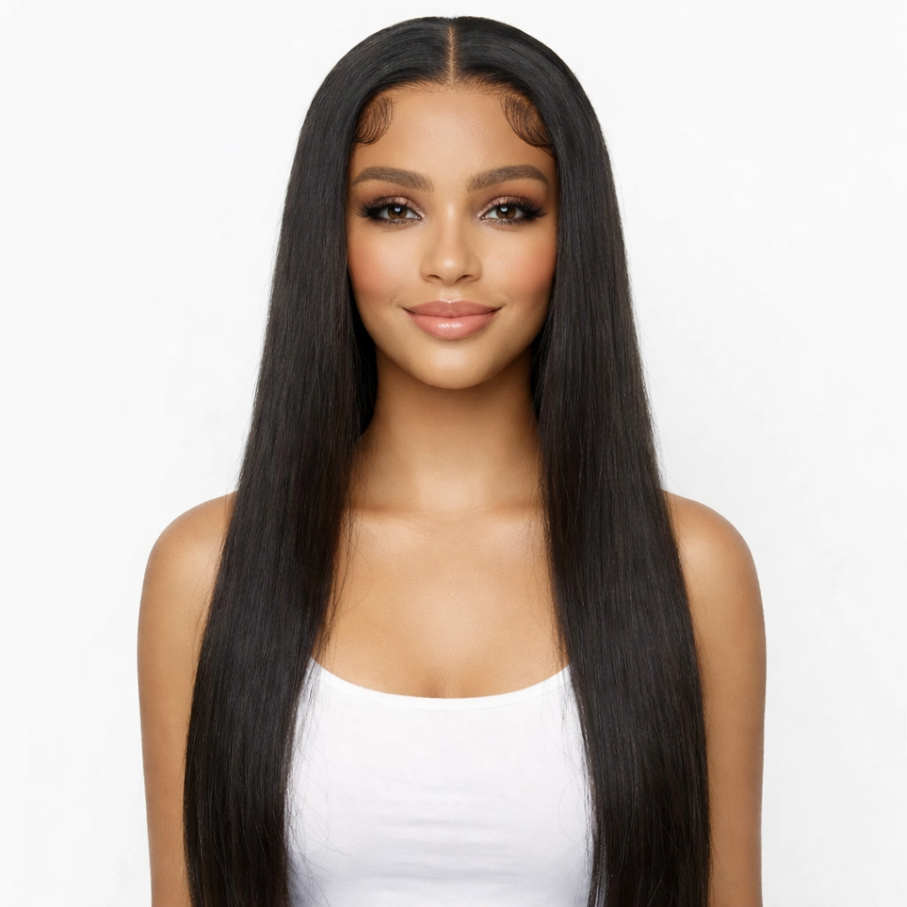 Long Human Hair Lace Front Wig – 13x4 Lace