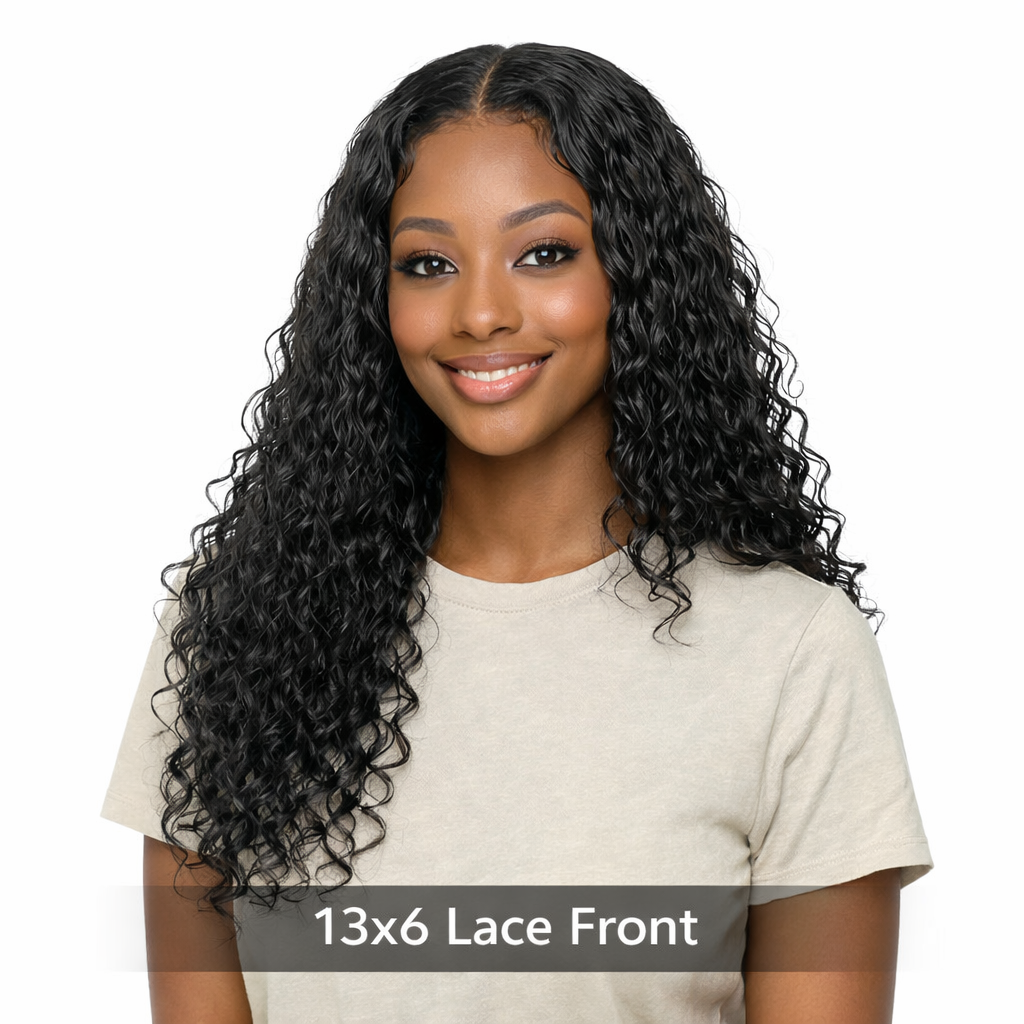 Curly 13x6 Lace Front Wig – 150% Density Human Hair