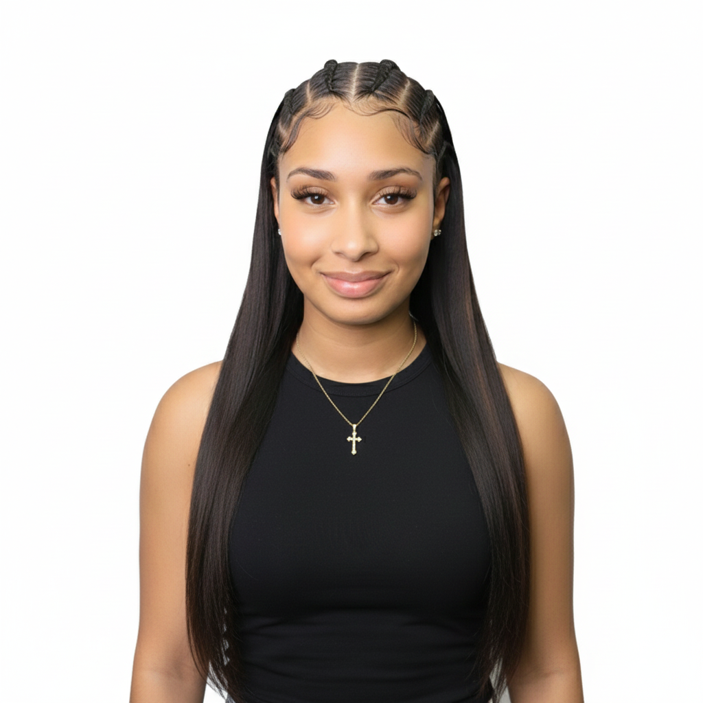 Straight Human Hair Lace Wig – Multiple Lace Options
