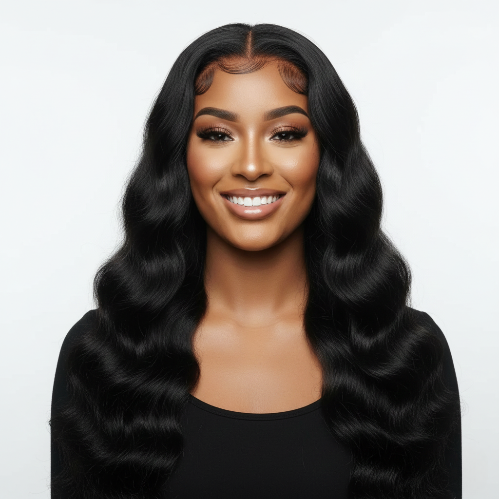 Long Human Hair Lace Front Wig – 13x4 Lace