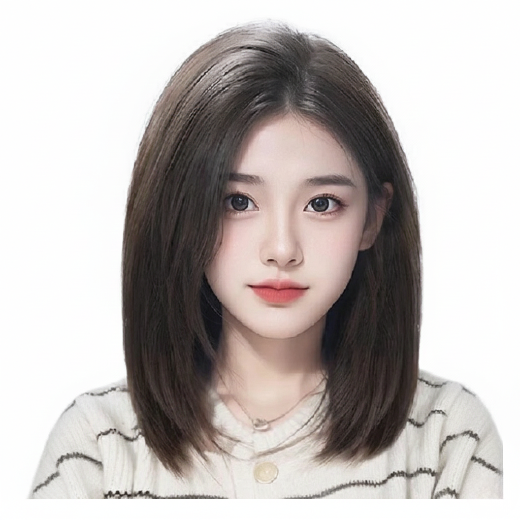 Sleek Side-Part Human Hair Bob
