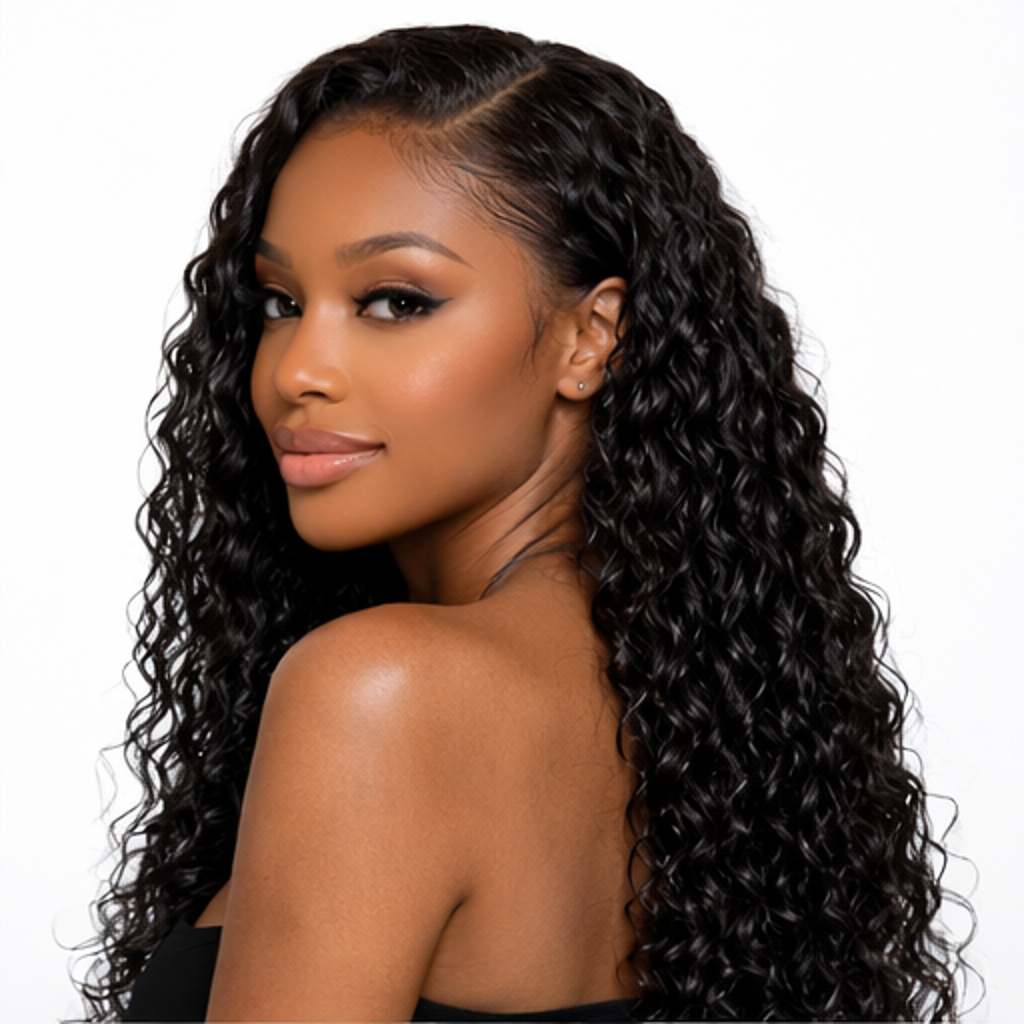 Water Wave 13x4 Lace Front Wig – 150% Density Human Hair
