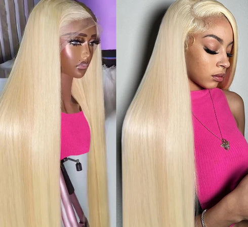 Long Human Hair Lace Front Wig – 13x4 Lace