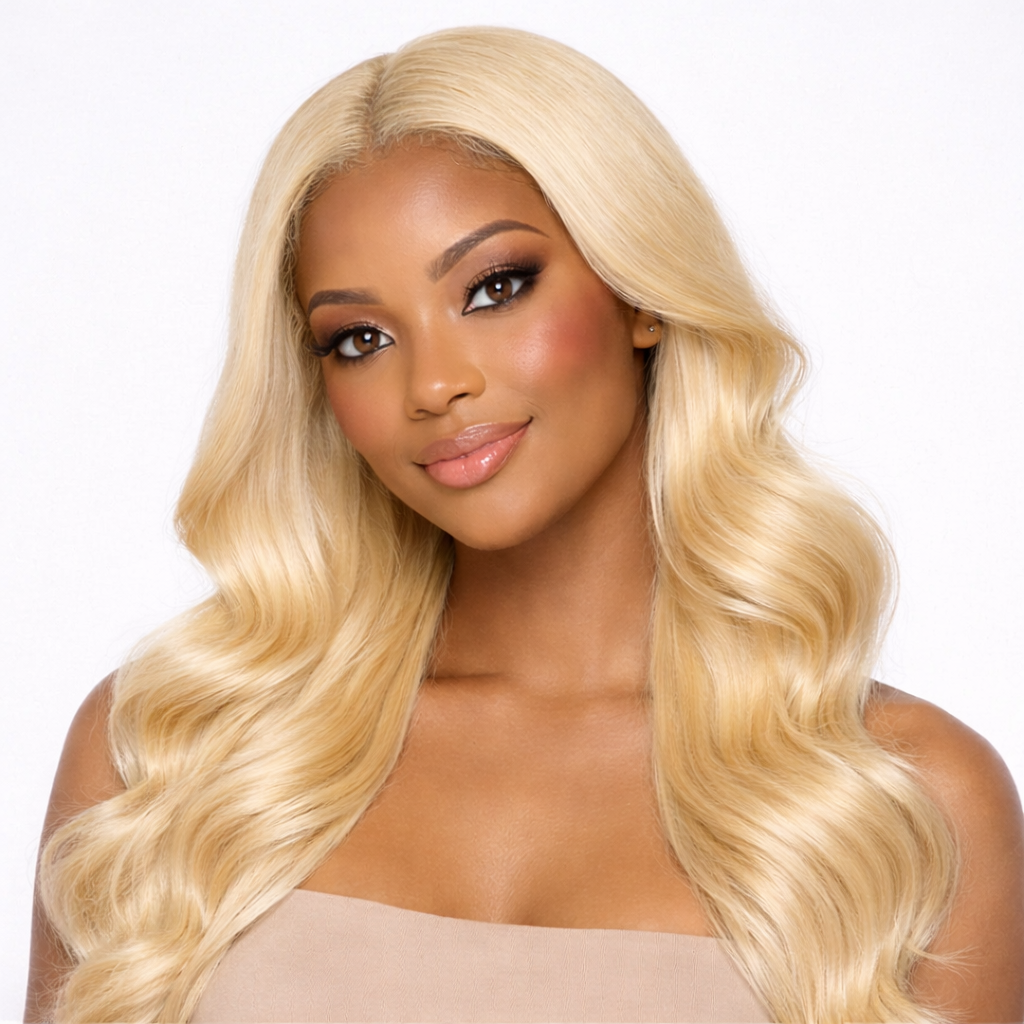 Body Wave 13x4 Lace Front Wig – 613 Blonde – 150% Density Human Hair