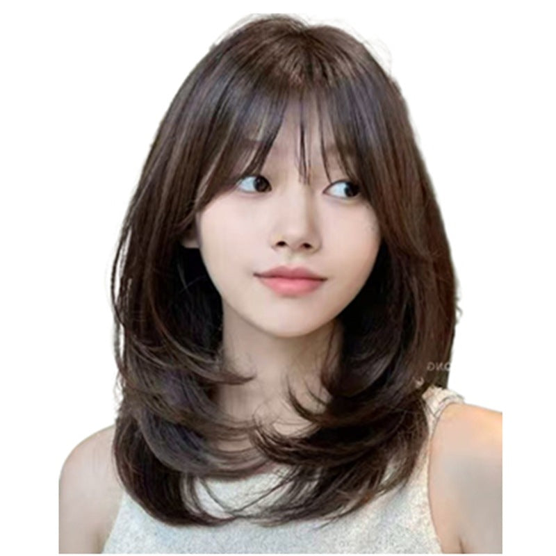 Needle-Injected Human Hair Topper with Natural Scalp