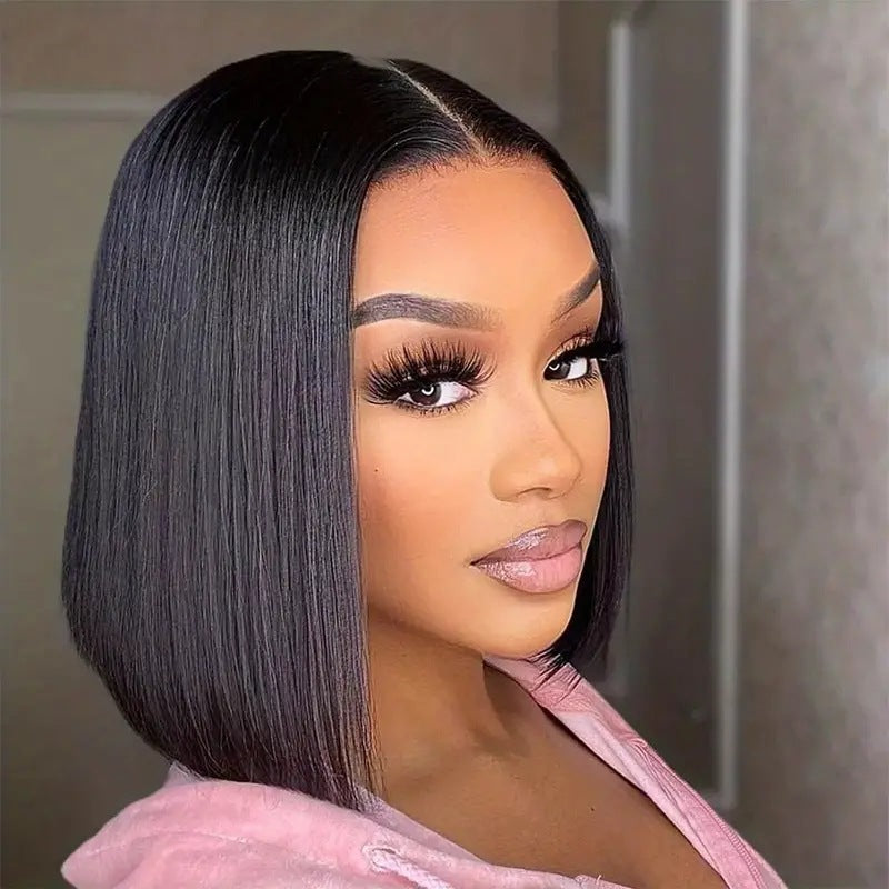 Short Straight Lace Front Bob Wig