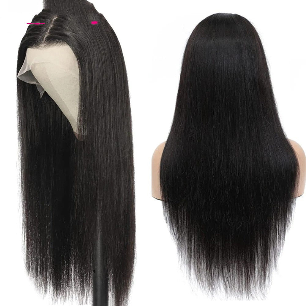 Straight Human Hair Lace Wig – Multiple Lace Options