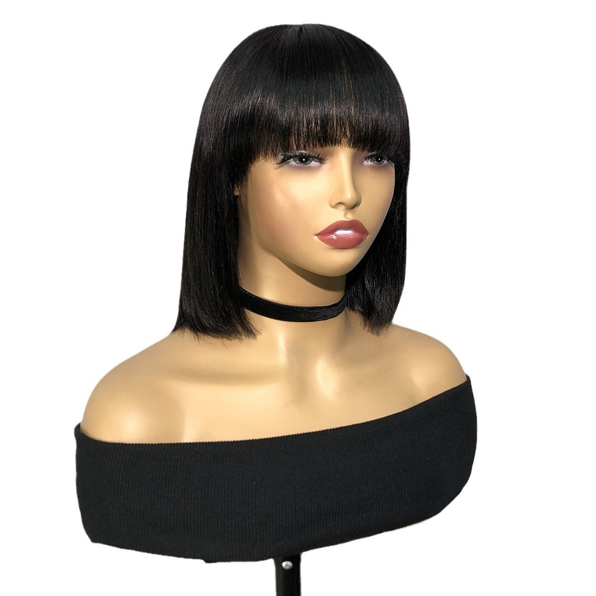 Glue-Free Straight Human Hair Wig