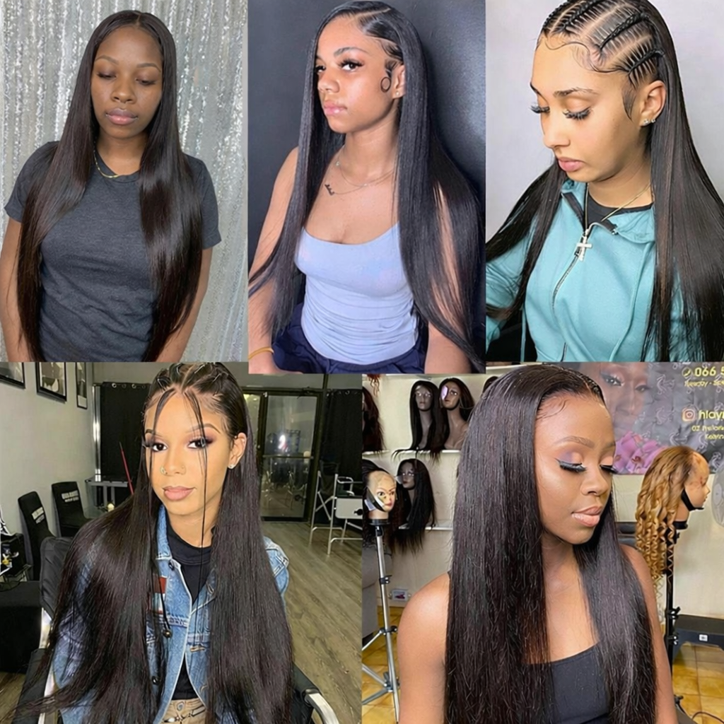 Straight Human Hair 13x6 Lace Front Wig – 150% Density