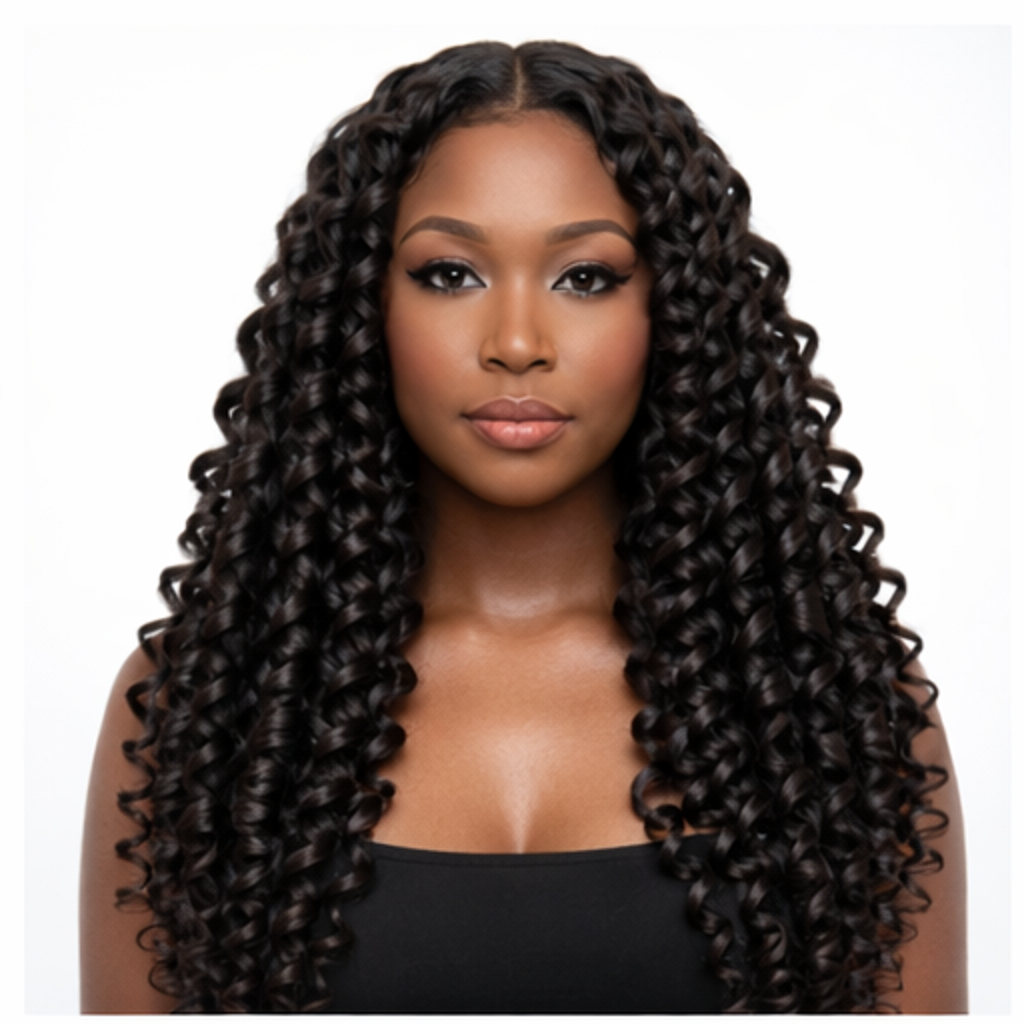 Medium spiral curl 13x4 Lace Front Wig – 150% Density Human Hair