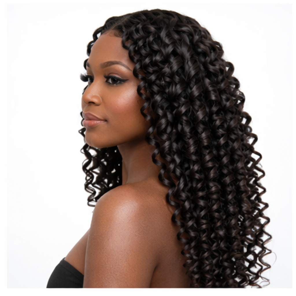 Medium spiral curl 13x4 Lace Front Wig – 150% Density Human Hair