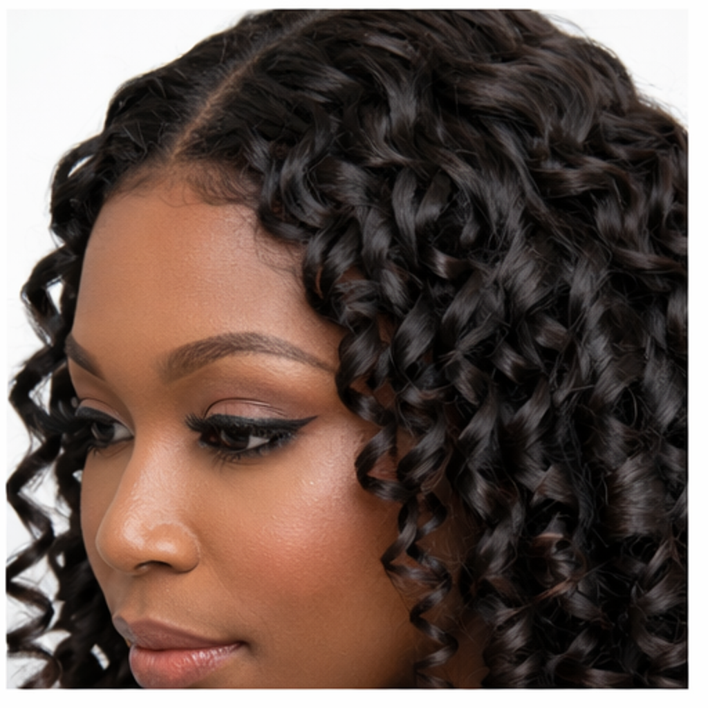 Medium spiral curl 13x4 Lace Front Wig – 150% Density Human Hair